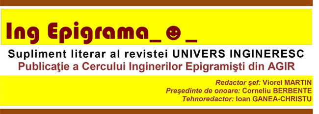 Antetul suplimentului Ing Epigrama