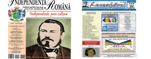 Revistele Independența Română și Luceafărul de Vest