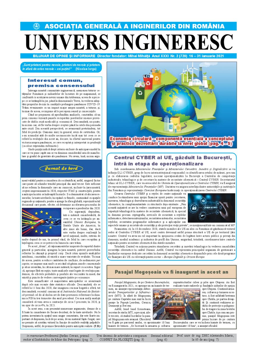 Coperta Univers Ingineresc nr. 2/2021