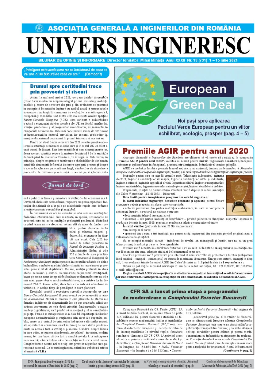 Coperta Univers Ingineresc nr. 13/2021