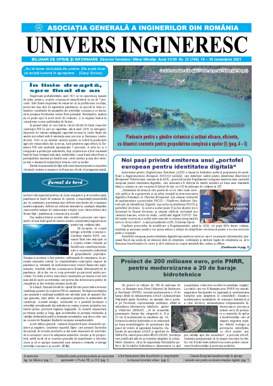 Coperta Univers Ingineresc nr. 22/2021
