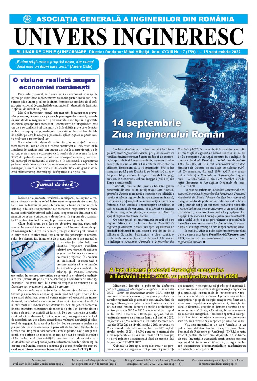 Coperta Univers Ingineresc nr. 17/2022