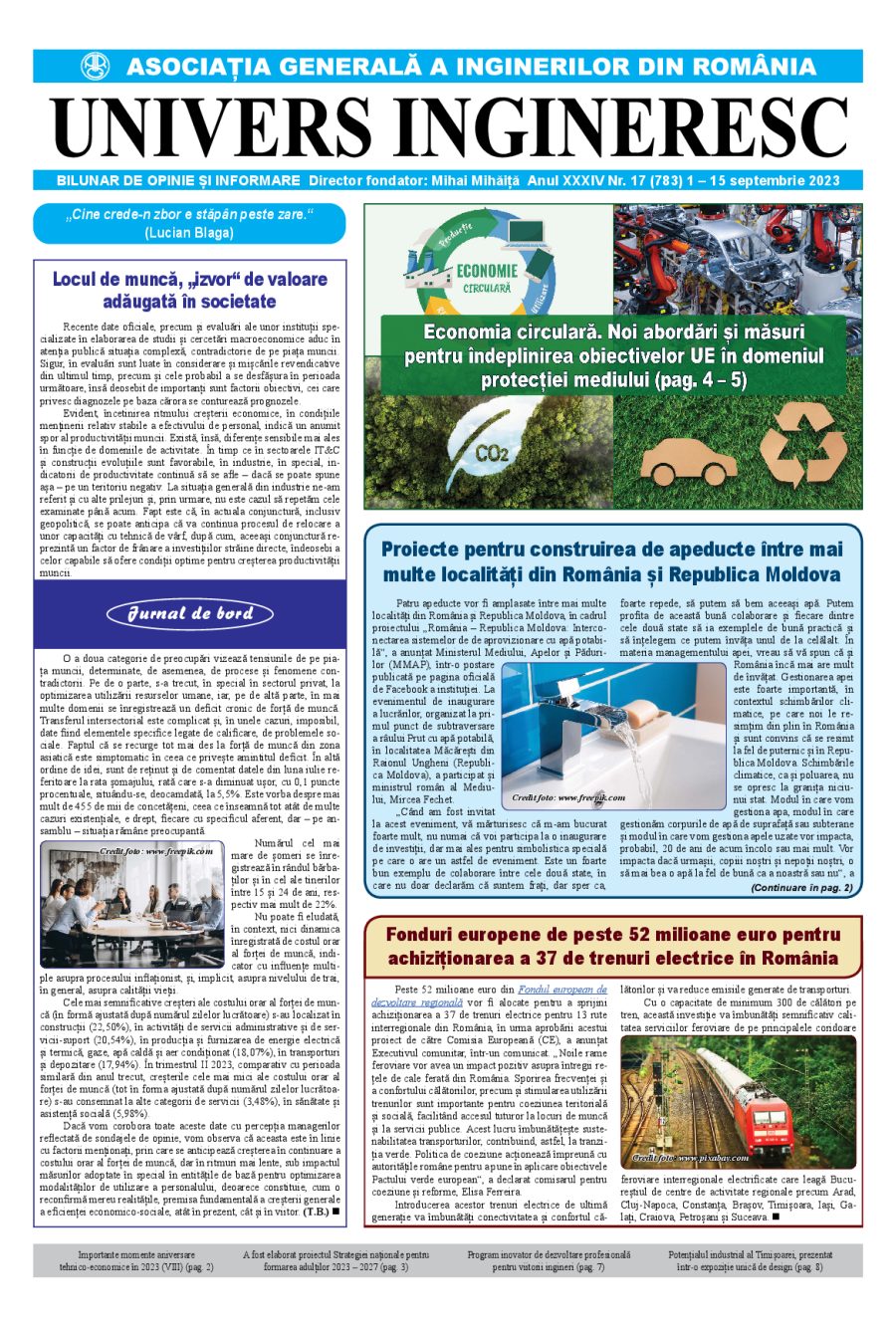 Coperta Univers Ingineresc nr. 17/2023