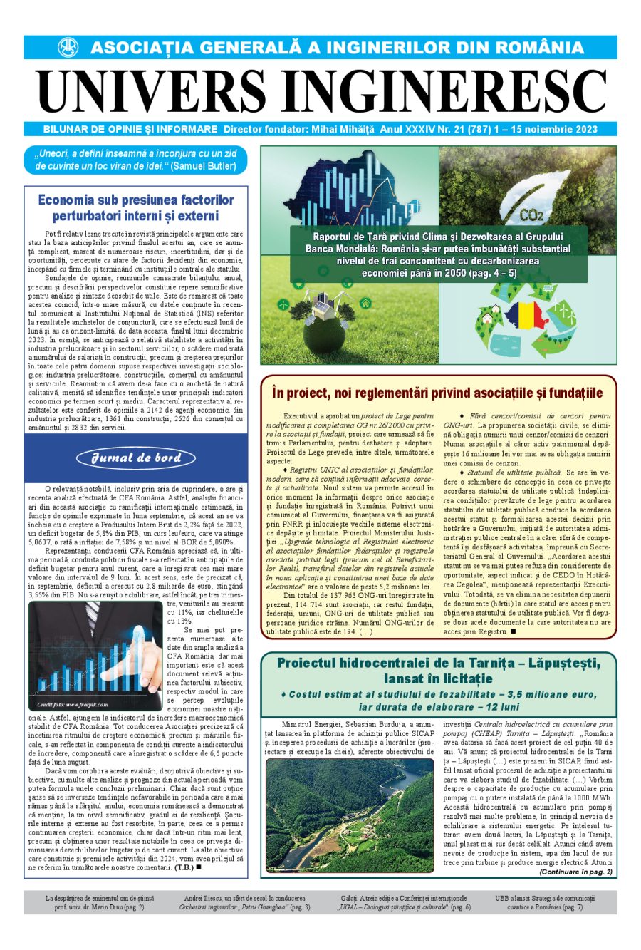 Coperta Univers Ingineresc nr. 21/2023