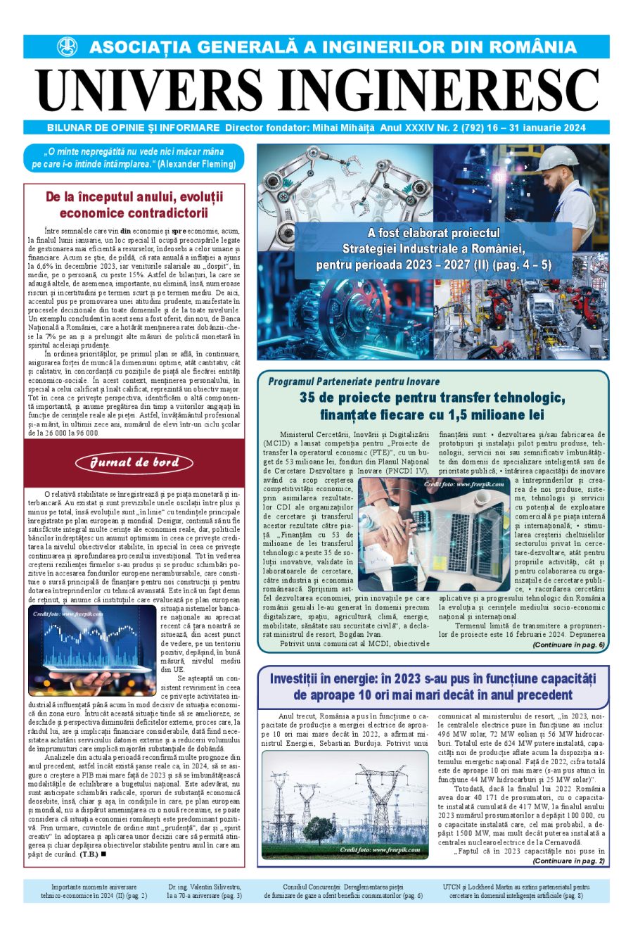 Coperta Univers Ingineresc nr. 2/2024