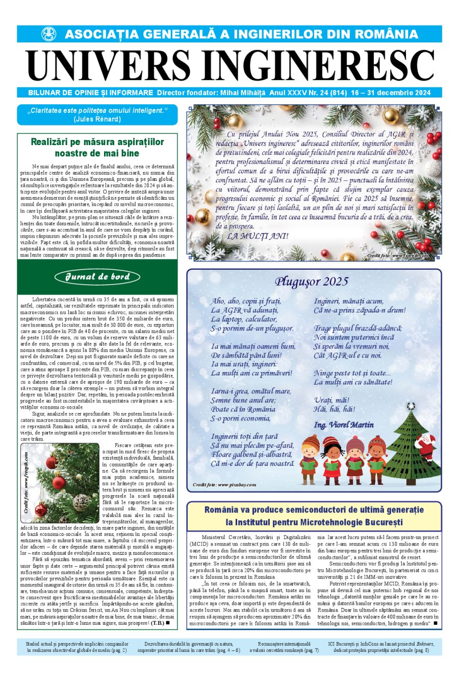 Coperta Univers Ingineresc nr. 24/2024