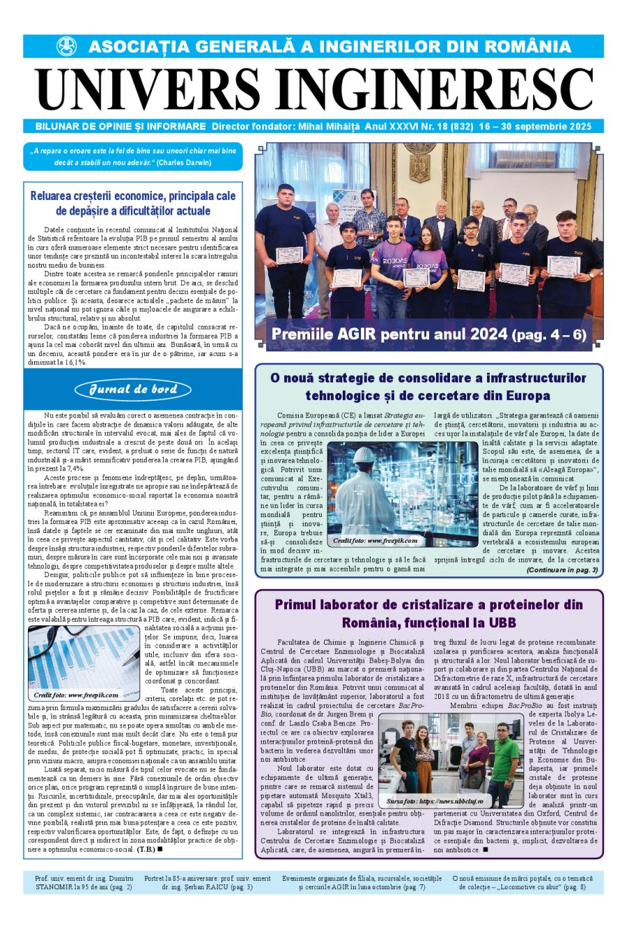 Coperta Univers Ingineresc nr. 18/2025