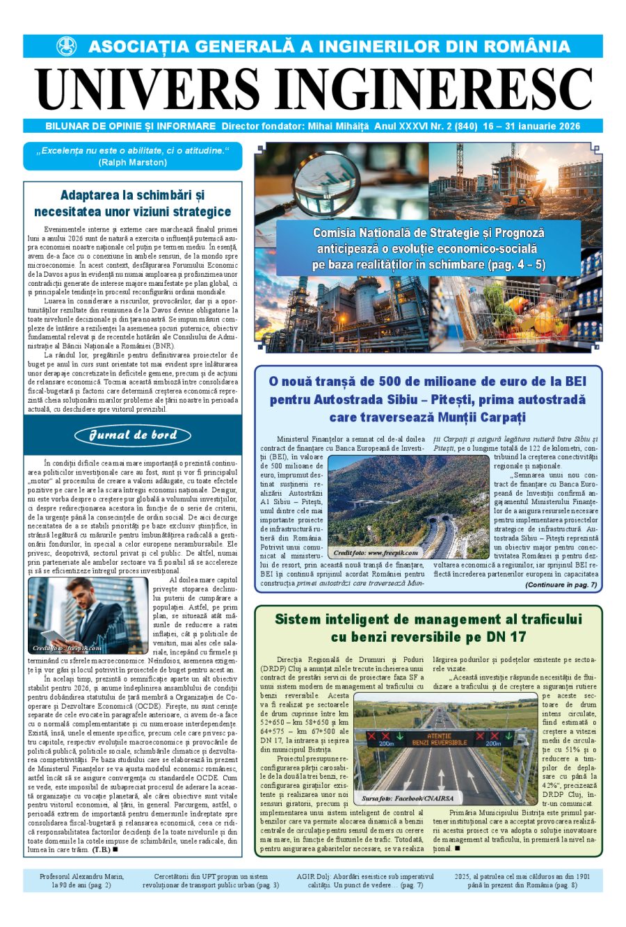 Coperta Univers Ingineresc nr. 2/2026