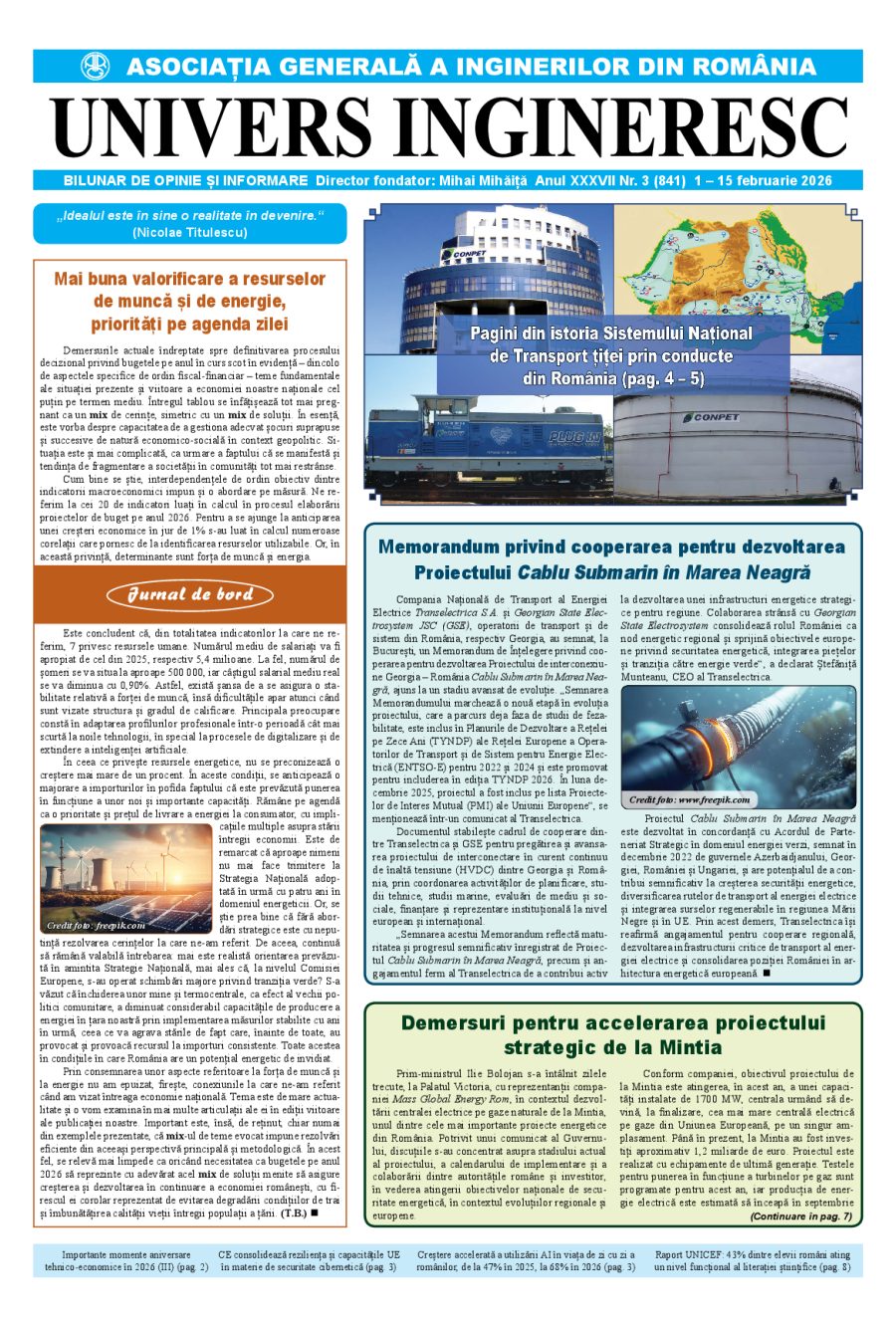 Coperta Univers Ingineresc nr. 3/2026