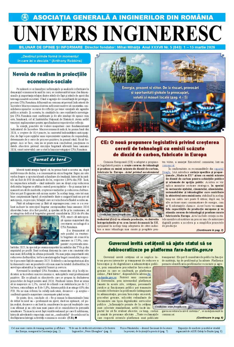 Coperta Univers Ingineresc nr. 5/2026
