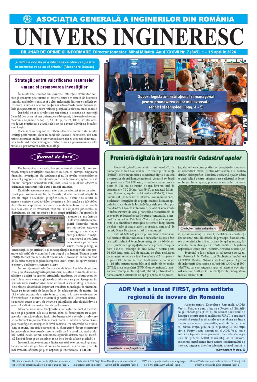 Coperta Univers Ingineresc nr. 7/2026